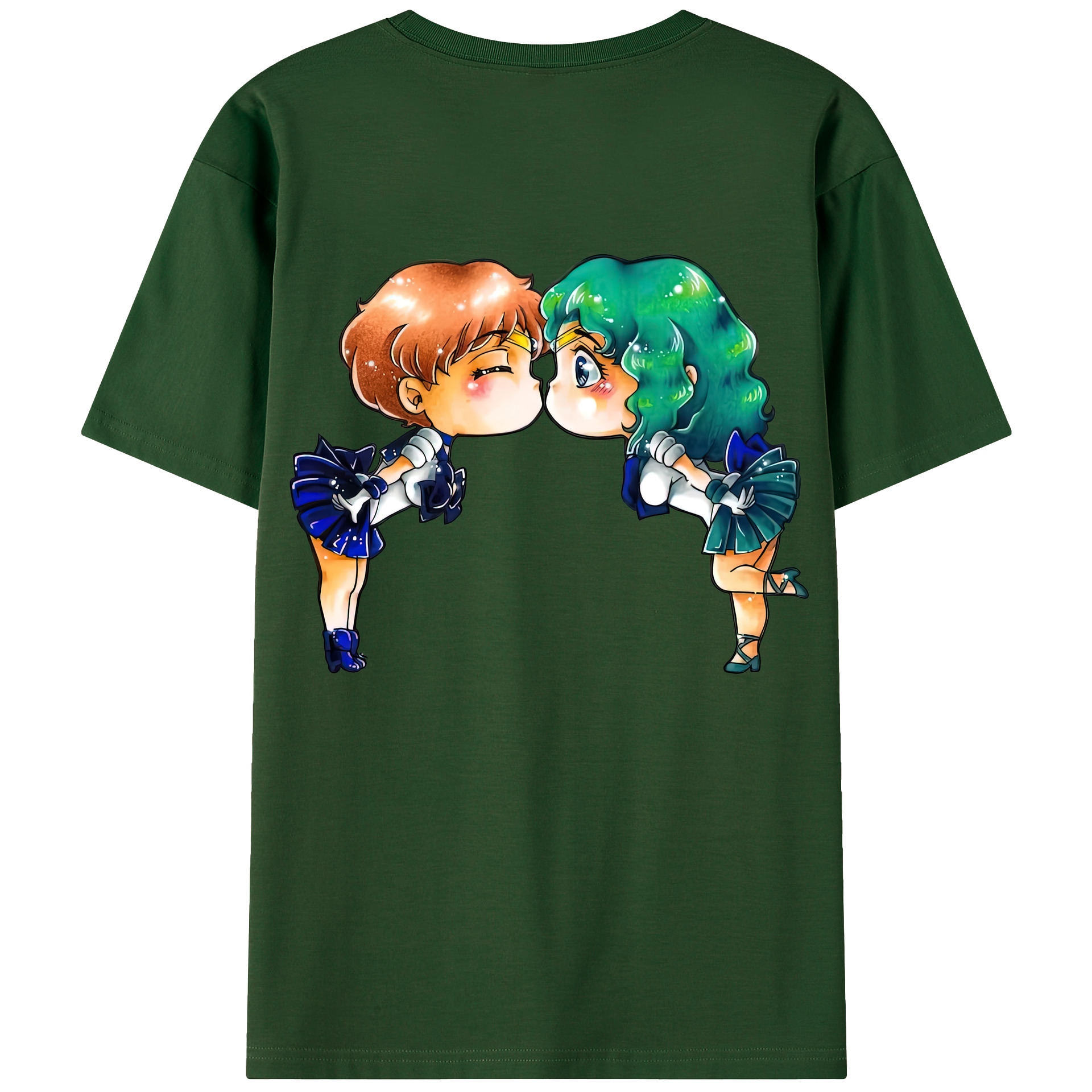（画像用） 美少女戦士セーラームーン 天王はるか Sailor Moon Tenoh Haruka 綿100％半袖Tシャツ（背面プリント）
